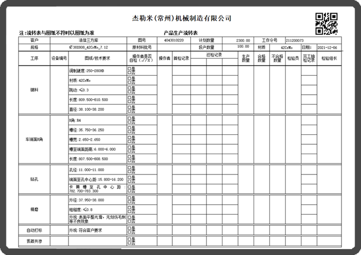 用心云轻MES系统界面