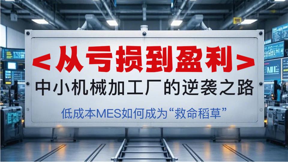 用心云MES动态--从亏损到盈利！中小机械厂靠低成本ME 逆袭 | 常州用心云MES