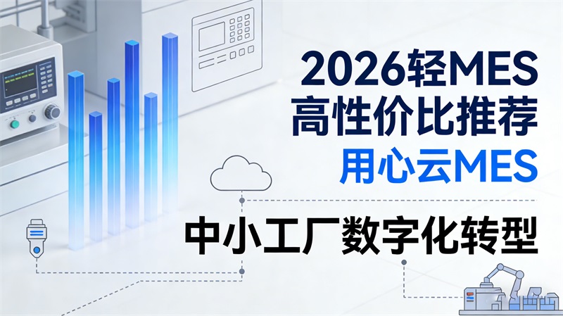 用心云MES动态--2026国内轻MES高性价比推荐：中小工厂数字化转型，选对不选贵！