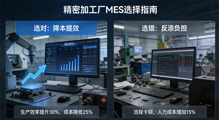 用心云MES动态--适合精密加工厂的MES系统有哪些_用心云轻MES选型指南